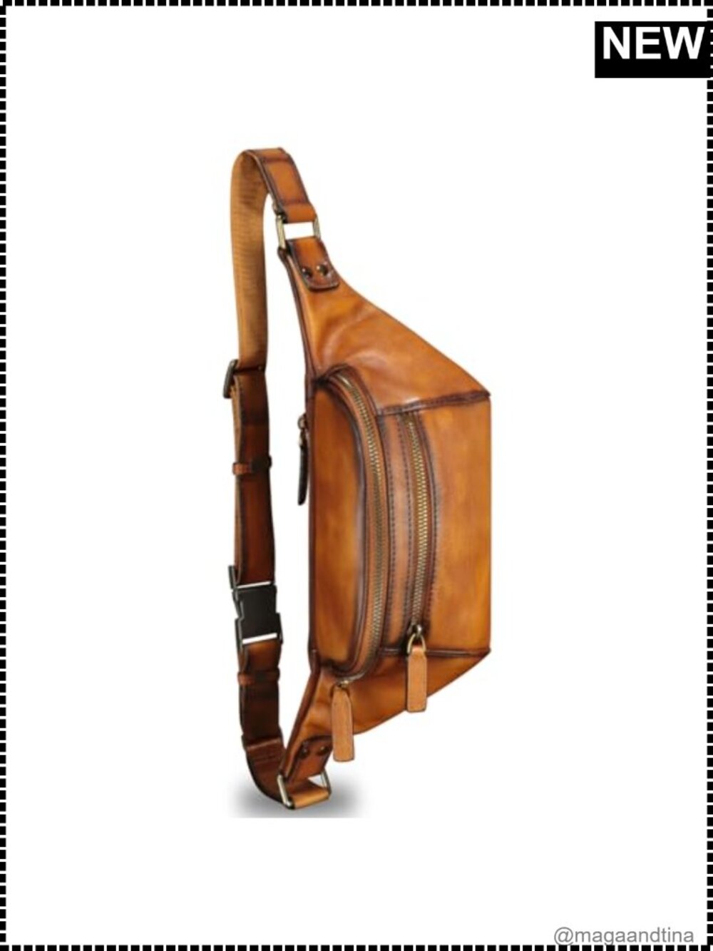 Genuine Leather Fanny Pack Waist Bag Hip Bum Crossbody Sling